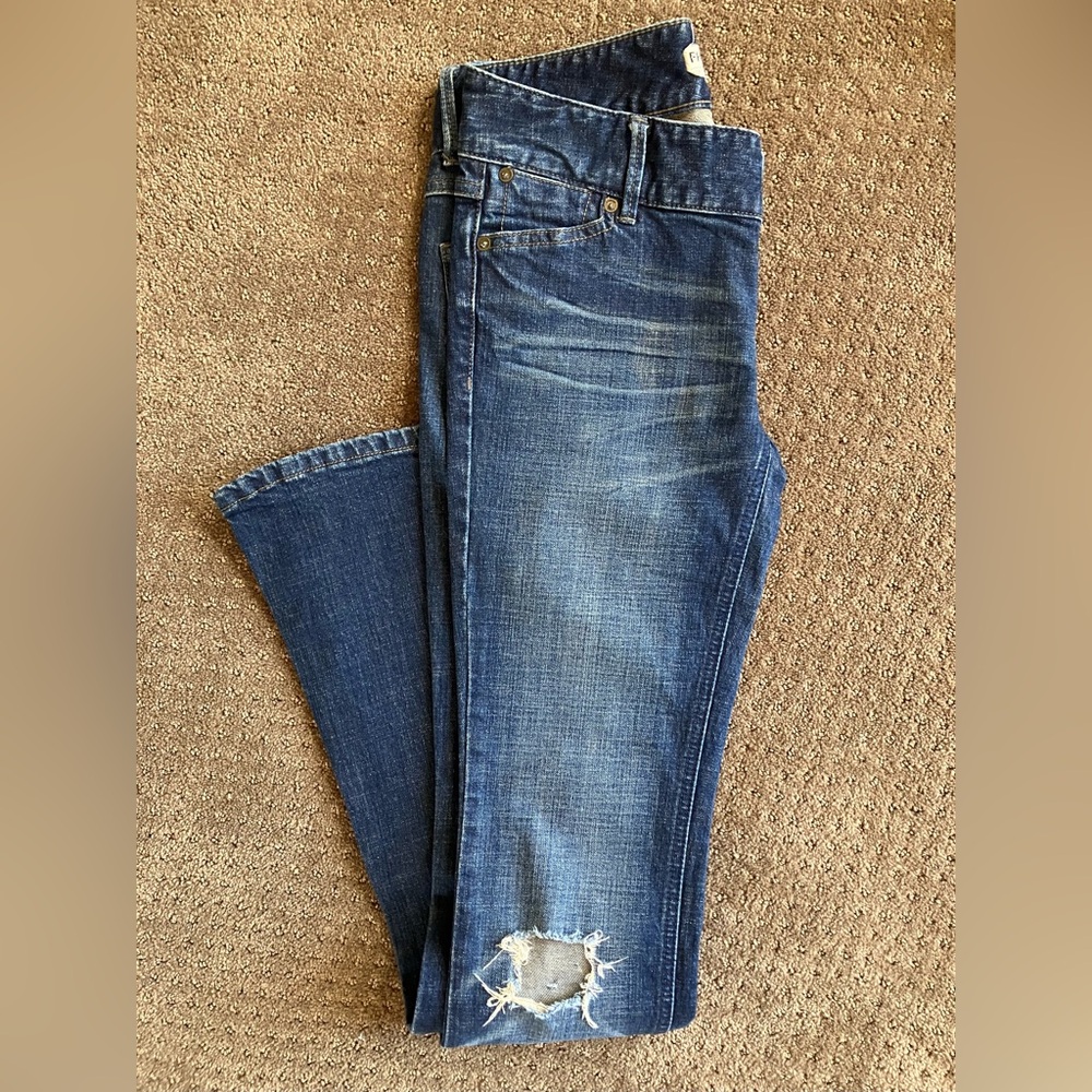 Free People Flare Distressed Jeans